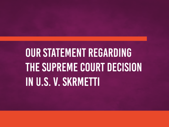 U.S. V Skrmetti Statement Banner