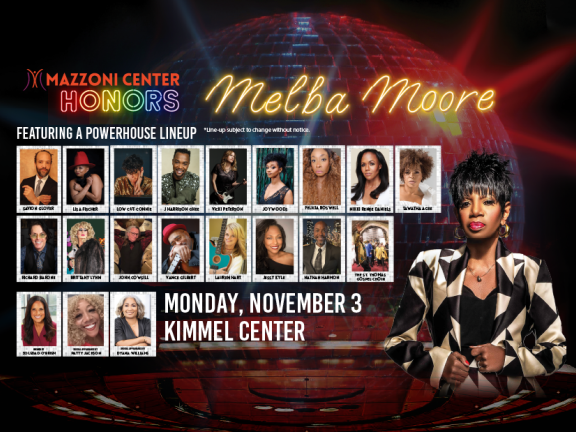 Mazzoni center Honors Melba Moore Banner